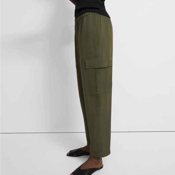 THEORY Silk Cargo Pants - Picture 2 of 10